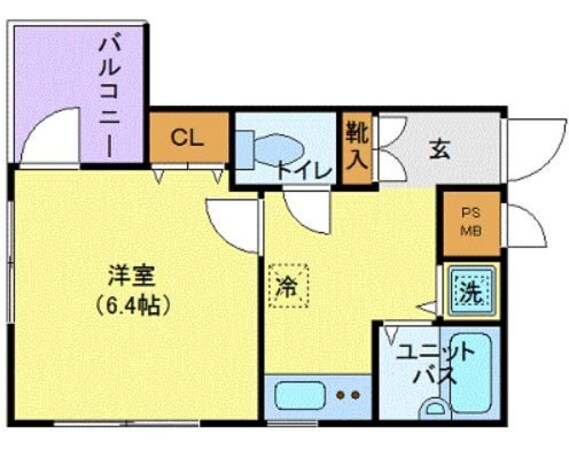 シンシア西大井の物件間取画像